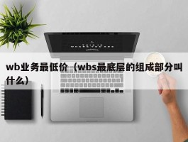 wb业务最低价（wbs最底层的组成部分叫什么）