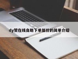 dy赞在线自助下单低价的简单介绍